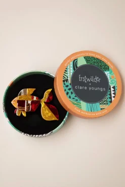 A Goldfish Named Silence Broche