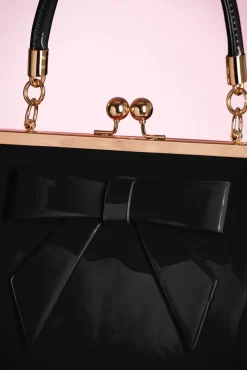 Amerikaanse Vintage Patenttas In Zwart