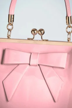 Amerikaanse Vintage Patenttas In Roze