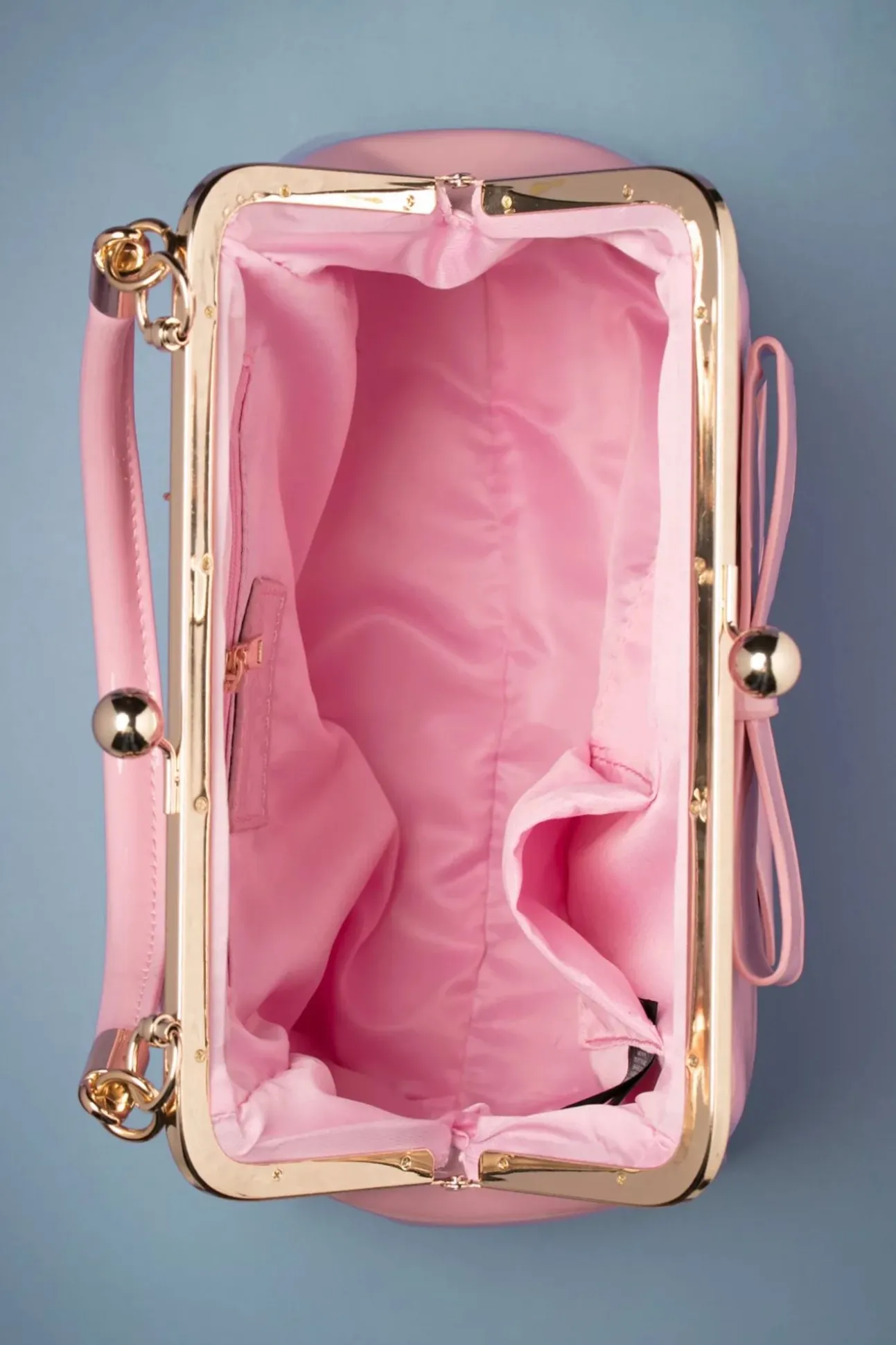 Amerikaanse Vintage Patenttas In Roze