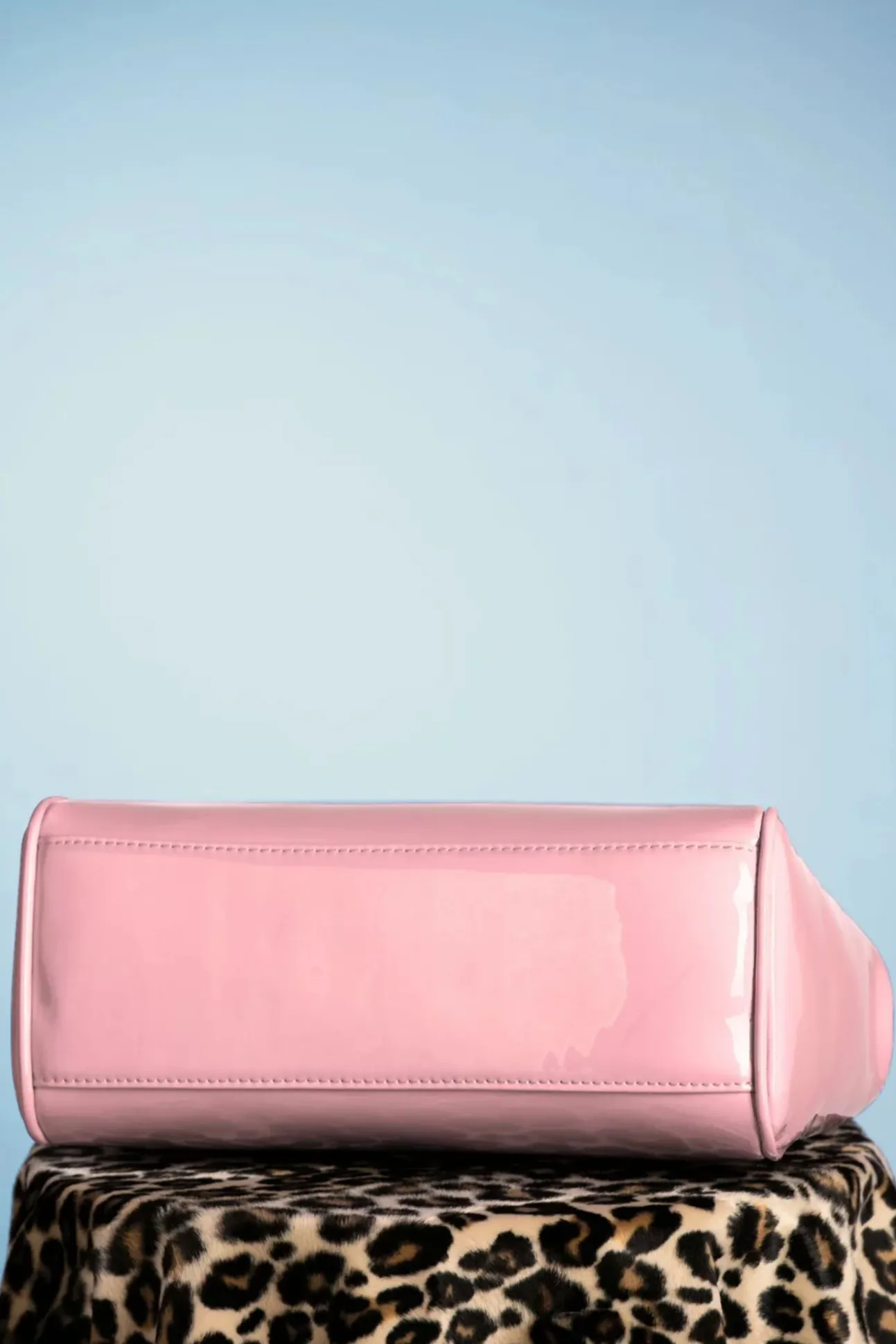 Amerikaanse Vintage Patenttas In Roze