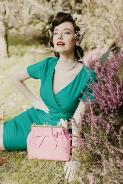 Amerikaanse Vintage Patenttas In Roze