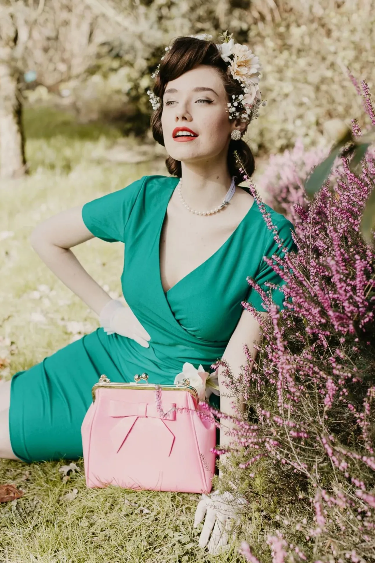 Amerikaanse Vintage Patenttas In Roze