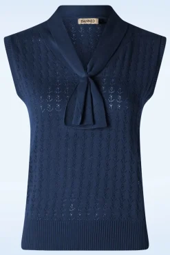 Anchor Ahoy! Top In Marineblauw