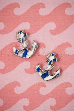 Anker Oorstekers In Zilver