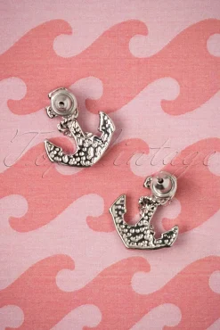 Anker Oorstekers In Zilver