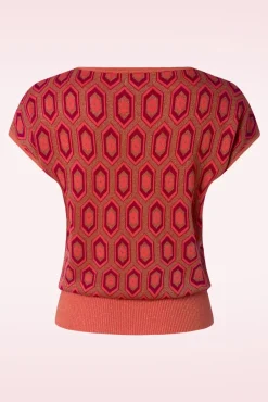 Ann Top Crown In Tweed Oranje