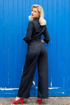 Audrey Jumpsuit In Donker Denim