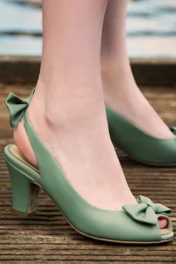 Ava Cote D'Azur Pumps In Viltspaatgroen