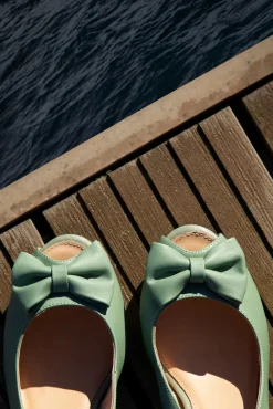 Ava Cote D'Azur Pumps In Viltspaatgroen