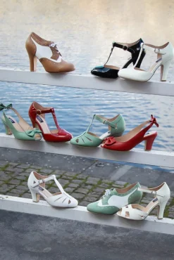 Ava Cote D'Azur Pumps In Viltspaatgroen