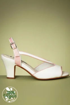 Ava Lilibeth Sandalen In Whisper White En Pearl Blush