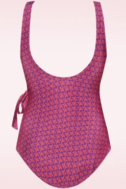 Badpak Met V-Hals In Koraal