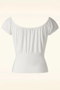 Belinda Off-Shoulder Top In Wit