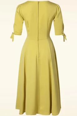 Bella Swing Jurk In Geel