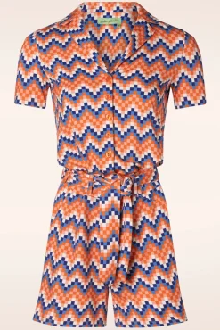 Bibi Playsuit In Ministeck Kobalt