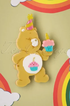 Birthday Bear's Cake Broche