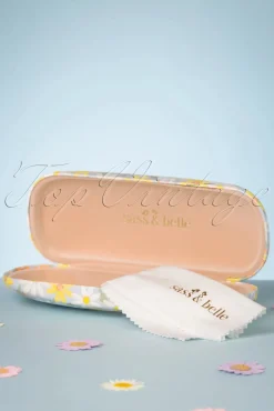 Blauwe Daisy Brillenkoker