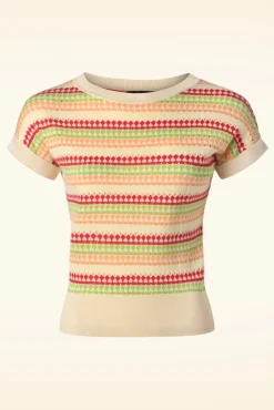 Boatneck Boyd Top In Creme