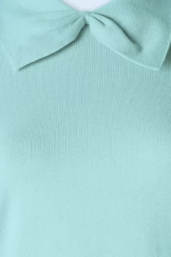 Bow Delight Jumper In Pastel Blauw