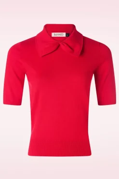 Bow Delight Jumper In Rood
