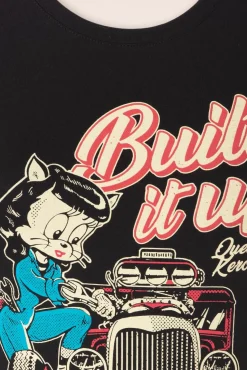 Build It Up T-Shirt In Zwart