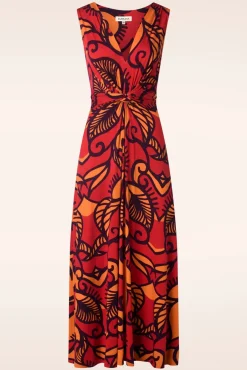 Camila Maxi Jurk In Oranje