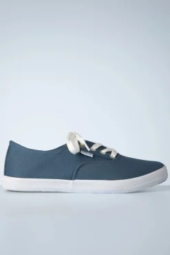 Canvas Sneakers In Indigo Blauw