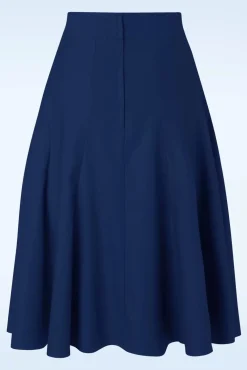 Carol Classic Panel Rok In Marineblauw