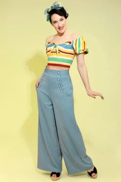 Caspian Swing Broek In Blauw