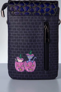 Cat Dracula's Haunted House Telefoontasje In Paars