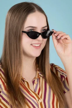 Cat Eye-Zonnebril In Zwart