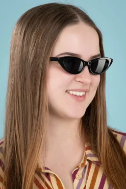 Cat Eye-Zonnebril In Zwart