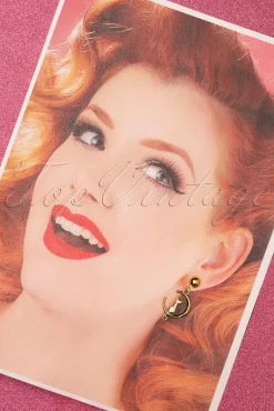 Cat On The Moon Oorbellen In Goud