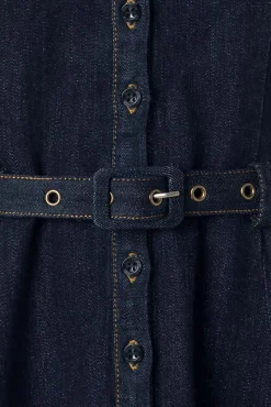 Caterina Denim Swing Jurk In Blauw