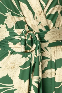 Charlotte Flower Jurk In Groen