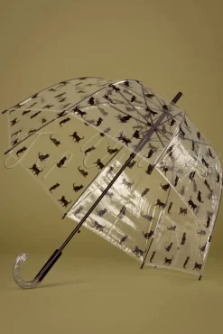 Chat Noir Transparante Koepelparaplu In Zwart