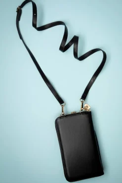 Cherry Pie Crossbody Telefoontasje In Zwart