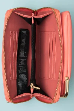 Cherry Pie Crossbody Telefoontasje In Koraalroze