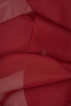 Chiffon Sjaal In Bordeauxrood