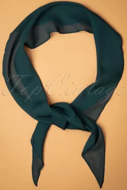 Chiffon Sjaal In Groenblauw