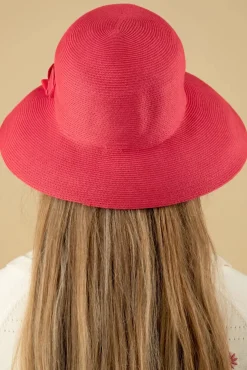 Chloe Travel Hoed In Koraalrood