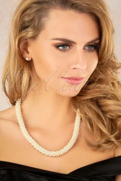 Chunky Parelketting In Ivoor