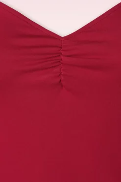 Cindy Cross Back Top In Rood