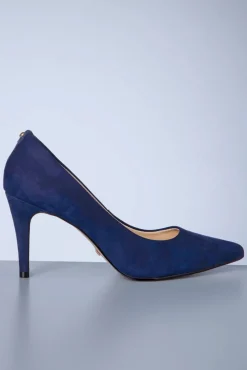 Claire Stiletto Pumps Van Nubuck In Navy