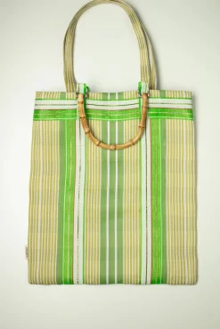 Club Tropicana Shopper Tas In Acid Groen
