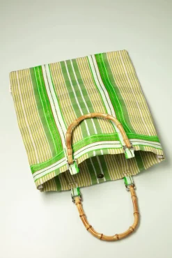 Club Tropicana Shopper Tas In Acid Groen