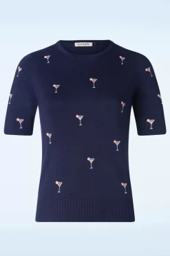 Cocktail Hour Jumper In Marineblauw