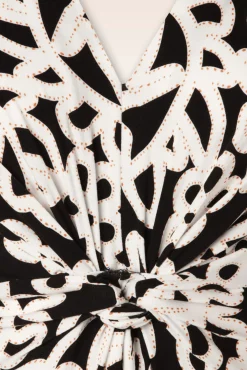 Colette Geknoopte Jurk In Zwart