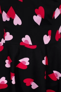 Confetti Swing Jurk In Zwart